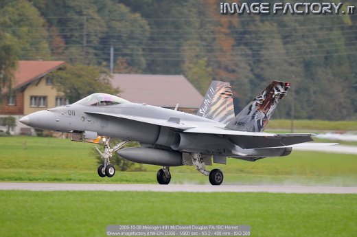 2009-10-08 Meiringen 491 McDonnell Douglas FA-18C Hornet